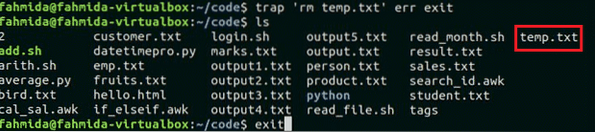 Скрипт трап. Команда Trap Bash примеры. Ubuntu Trap. Temp txt